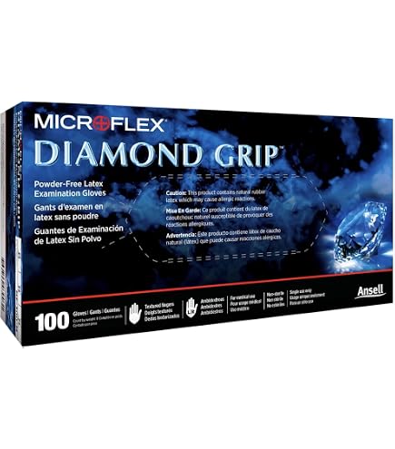 Amazon.com: Microflex Inc Dgp-350-S Diamond Grip Plus Pf Gloves